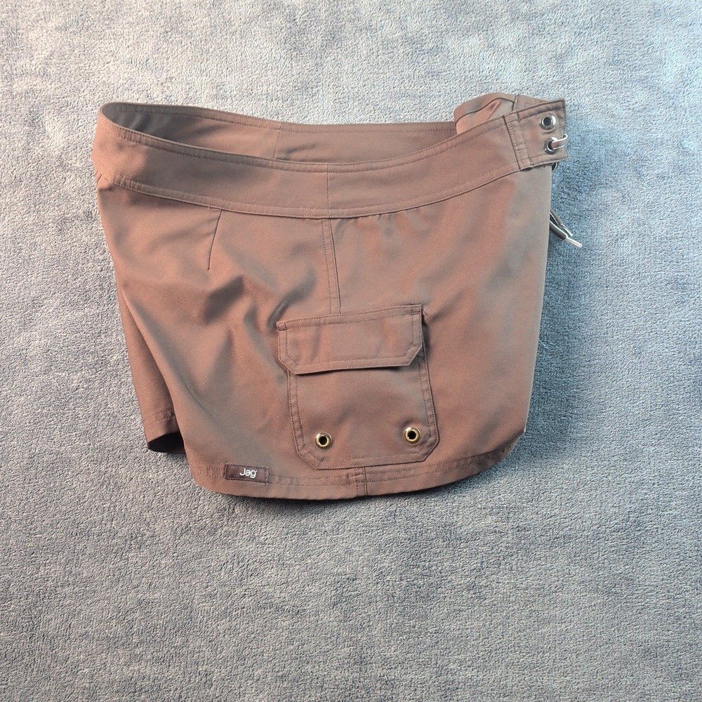 JAG Black Women Shorts Hike Run Fish Beach Surf Y2K Small Cross Drawstring Cargo